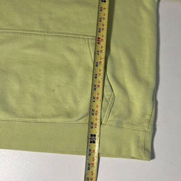 Stussy Hoodie Sweatshirt Mens S Yellow Green Pullover Logo Streetwear - Picture 8 of 9